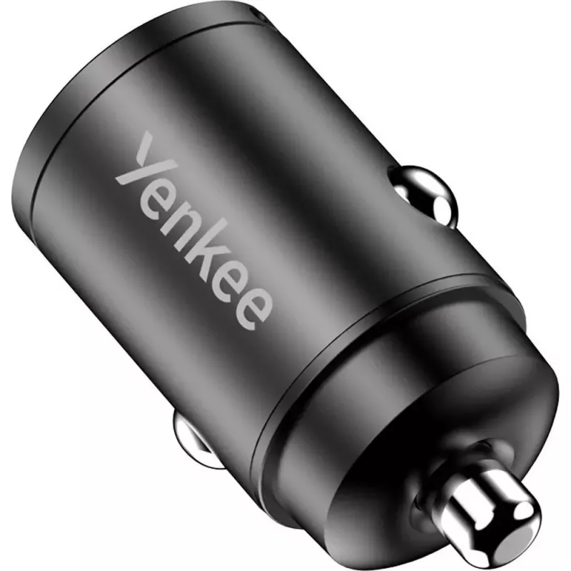 Automobilinis kroviklis YENKEE CAR 02 Power Delivery 30W su USB-A ir USB-C prievadais