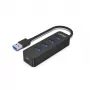UNITEK uHUB Q4 USB 3.2 Gen 1 (3.1 Gen 1) Type-A 5000 Mbit/s Juodas