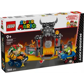 LEGO 72039 Super Mario Bowserio tvirtovė su Mario Kart – interaktyvus konstravimo rinkinys