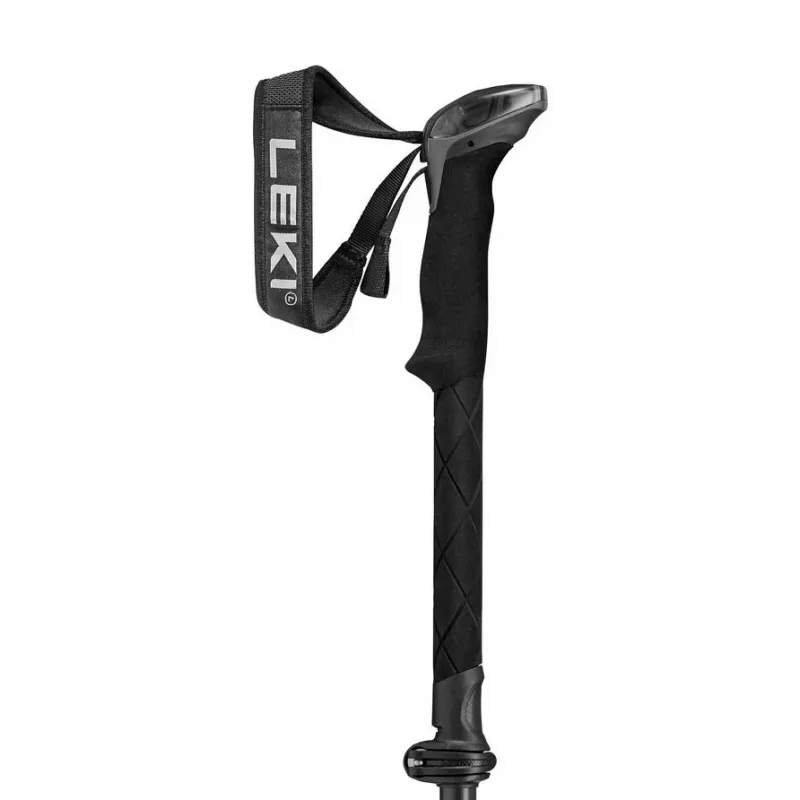 Trekkingo lazdos Leki Sherpa FX reguliuojamos 120–140 cm, juodos