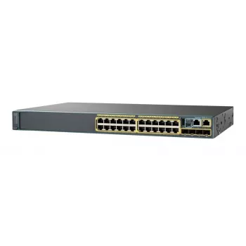 Cisco Catalyst 2960X-24TS-LL valdomas tinklo jungiklis – 24x 10/100/1000 + 4x Gigabit SFP
