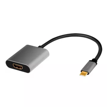 LogiLink CUA0103 USB 3.2 Gen1 Type-C į HDMI-A laidas 0,15 m juodai pilkas