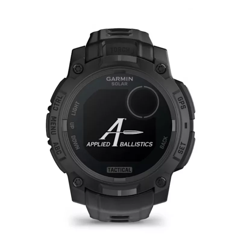 Išmanusis laikrodis GARMIN Instinct 3 45mm Solar Tactical Edition Black — 45 mm, saulės įkrovimas, GPS, širdies ritmo monitorius