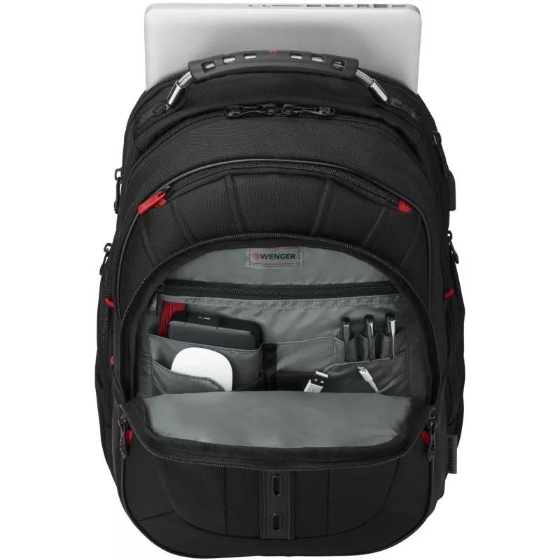 Wenger Pegasus Deluxe - kuprinė nešiojamam kompiuteriui - 40,6 cm - 35,60 cm (14 inch) - 40,60 cm (16 inch) - Juoda (606492)