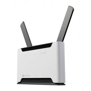 Belaidis maršrutizatorius MikroTik Chateau PRO ax – dviejų juostų 2,4/5 GHz, 3548 Mbit/s, PoE, 5x LAN, 2 išorinės antenos, pilka/balta