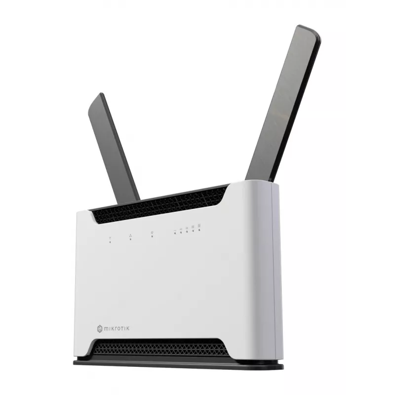 Belaidis maršrutizatorius MikroTik Chateau PRO ax – dviejų juostų 2,4/5 GHz, 3548 Mbit/s, PoE, 5x LAN, 2 išorinės antenos, pilka/balta