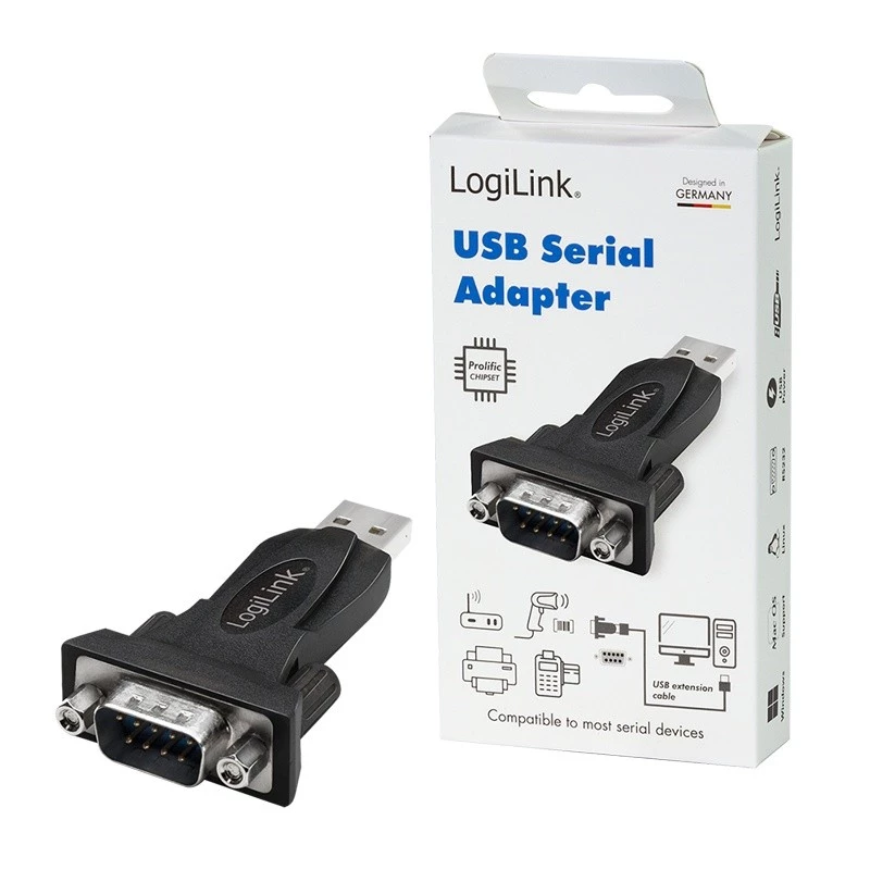 LogiLink AU0002F RS-232 USB 2.0 adapteris juodas