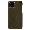 Telefono dėklas Krusell Birka Apple iPhone 11 Pro Max, tamsiai ruda, natūralaus kamščio ir odos stiliaus apsauginis dangtelis
