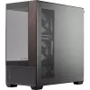 Cooler Master Elite 690 PC korpusas, Midi bokštas, ATX, grūdintas stiklas - 4x ARGB ventiliatorius, medis, juoda