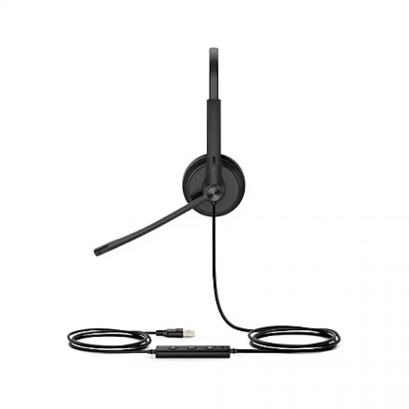 Yealink UH34 SE Lite Dual Teams laidinis ausinių komplektas su USB Type-C, juodos spalvos