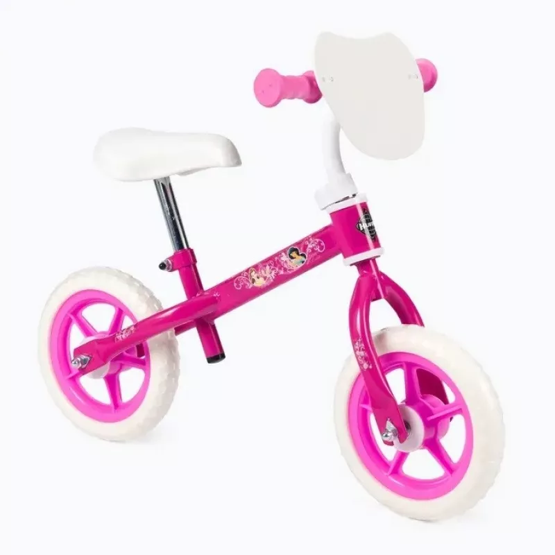 Dviračio pusiausvyros treniruoklis HUFFY Princess 10 colių vaikams, be pedalų, lengvas rėmas, putplasčio padangos