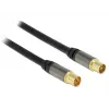 Koaksialinis kabelis RG-6/U DeLOCK 88922 1 m IEC juodas