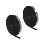 DeLOCK Heavy-duty lipnusis kabliukų ir kilpų diržas, savaime lipnus, 25 m x 25 mm, juodas