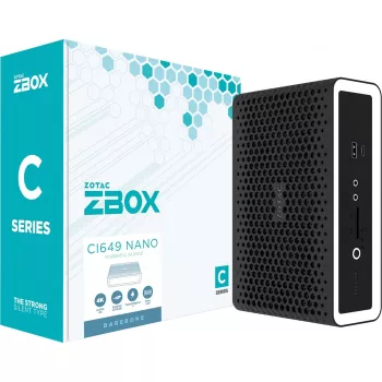 Zotac ZBOX CI649 NANO 1,8 L mini PC juodas, baltas i5-1335U Intel SoC 1,3 GHz