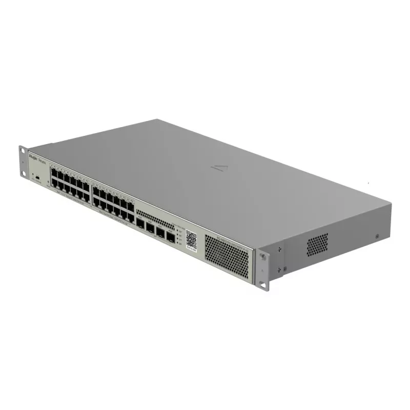 Ruijie Networks RG-NBS3100-24GT4SFP-P-V2 valdomas L2 tinklo jungiklis Gigabit Ethernet (10/100/1000) su PoE, metalinis