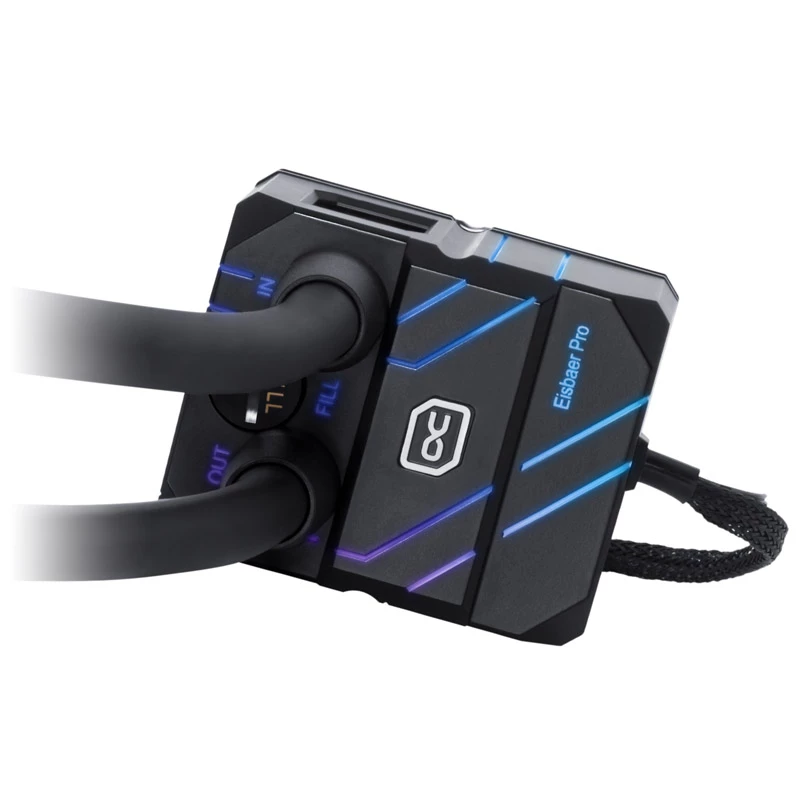 Aušintuvas skysčiu Alphacool Eisbaer Pro Aurora Akrilas Varis Nikelis 1/4 colio