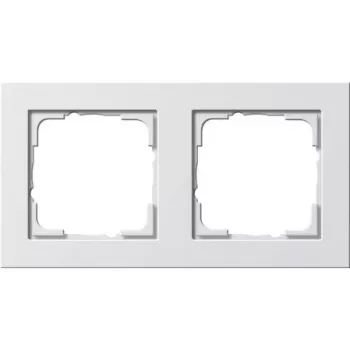 GIRA rėmelis be varžtų 0212 29, baltas, 80,8×151,9×9,3 mm