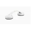 Sieninis laikiklis su siurbtuku Qmed DRQM6D0AAXXXP, technopolimeras, 20 cm gylis, maks. apkrova 30 kg, baltas, 65×53 mm