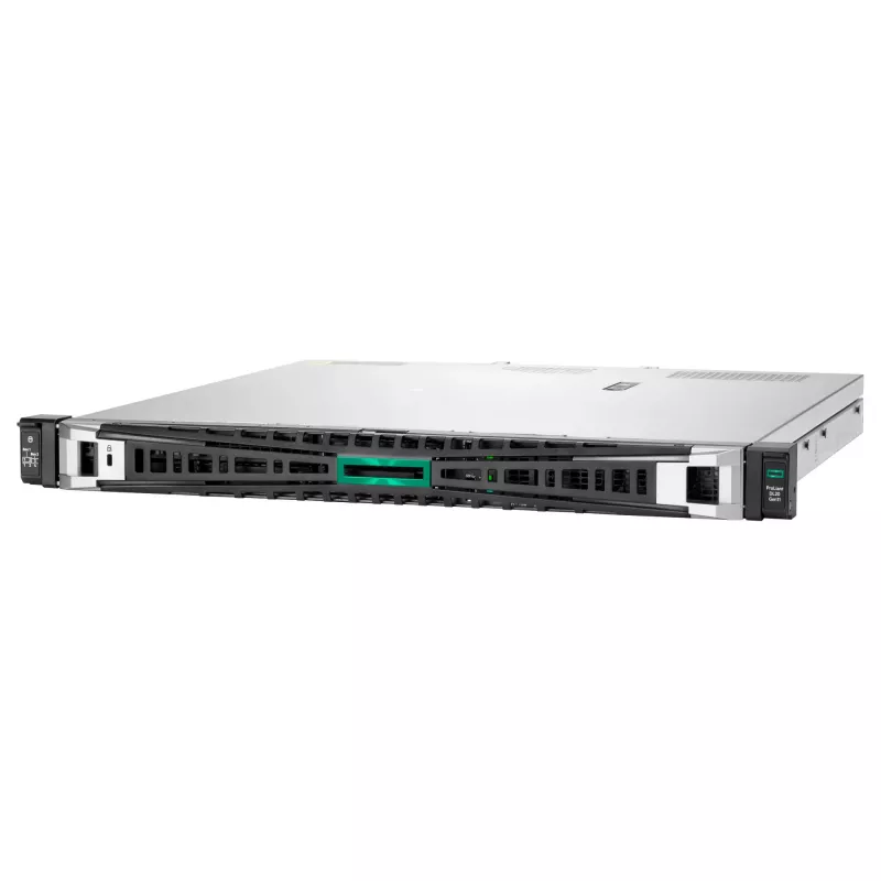 HPE ProLiant DL20 Gen11 serveris, montuojamas į stelažą, 1U, 1 procesorius, Intel Xeon 6333P / 3,1 GHz, 32 GB RAM, SATA, karštai keičiami 2,5 colio diskų lizdai (P85574-425)