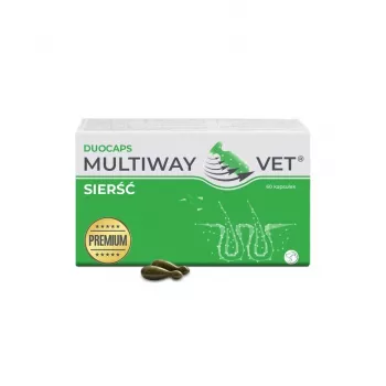 Minkštosios želatinos sukamosios kapsulės JM Sante Multiway Vet kailiui ir odai šunims ir katėms 60 vnt., 150 g