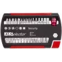 Bitų rinkinys Wiha 7948-927 — 31 vnt., 6,3 mm šešiakampis kotas, 25 mm ilgio, su Robertson, Spanner, Torx, Tri-Wing ir tuščiaviduriais/high-torq (T8H–T27H) dydžiais