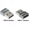 Good Connections USB-AD203 adapteris USB 2.0 kištukas A prie USB-C lizdo aliuminio korpusas pilkas