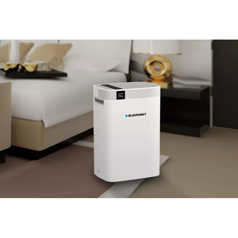 Oro drėkintuvas BLAUPUNKT ADH601 – 2,5 L bakas, 16 l/24h, 245 W, 48 dB, Wi‑Fi, 20–40 m², baltas
