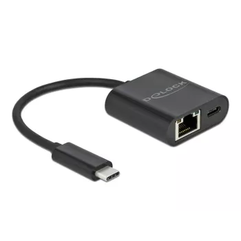 USB Type-C adapteris DeLOCK 66644 Gigabit LAN su Power Delivery