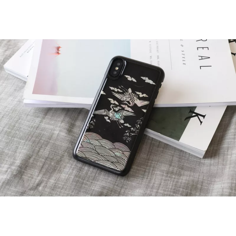 iKins Crane juodas dėklas, skirtas iPhone XS/X, K1697J