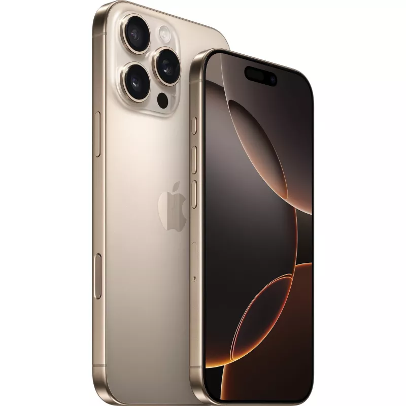Išmanusis telefonas Apple iPhone 16 Pro Max 6,9 colio 256 GB smėlio spalvos