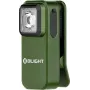 Olight OCLIP LED segtukinis žibintas žalias su dviem šviesos šaltiniais, daugiafunkcinis (modelis 12972)