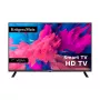 Televizorius Krüger&Matz KM0232-V3 32 colių (81,3 cm) HD Smart TV, DLED, 1366×768, Wi‑Fi, 3×HDMI, 2×USB, 16 W, VESA 200×200, juodas