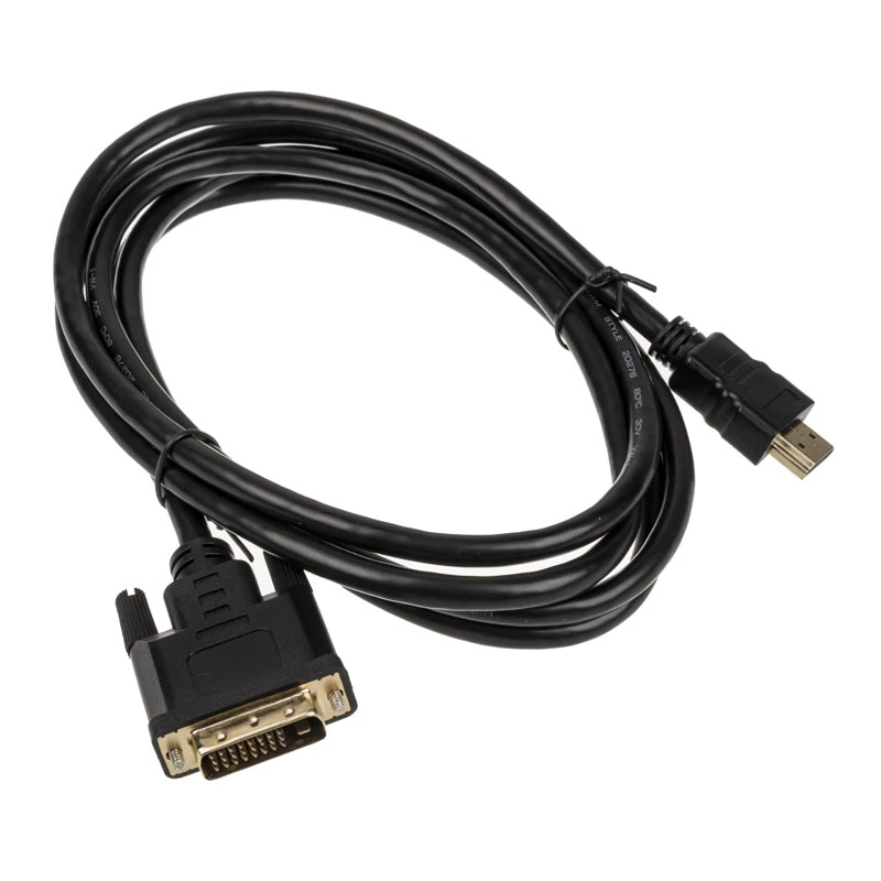 Vaizdo kabelio adapteris Akasa AK-CBHD06-20BK 2m DVI-D HDMI Juoda
