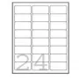 Avery adresų etiketės - Baltos - 63,5 x 33,9 mm - 2400 etiketės (100 lapų x 24) (L7159-100)