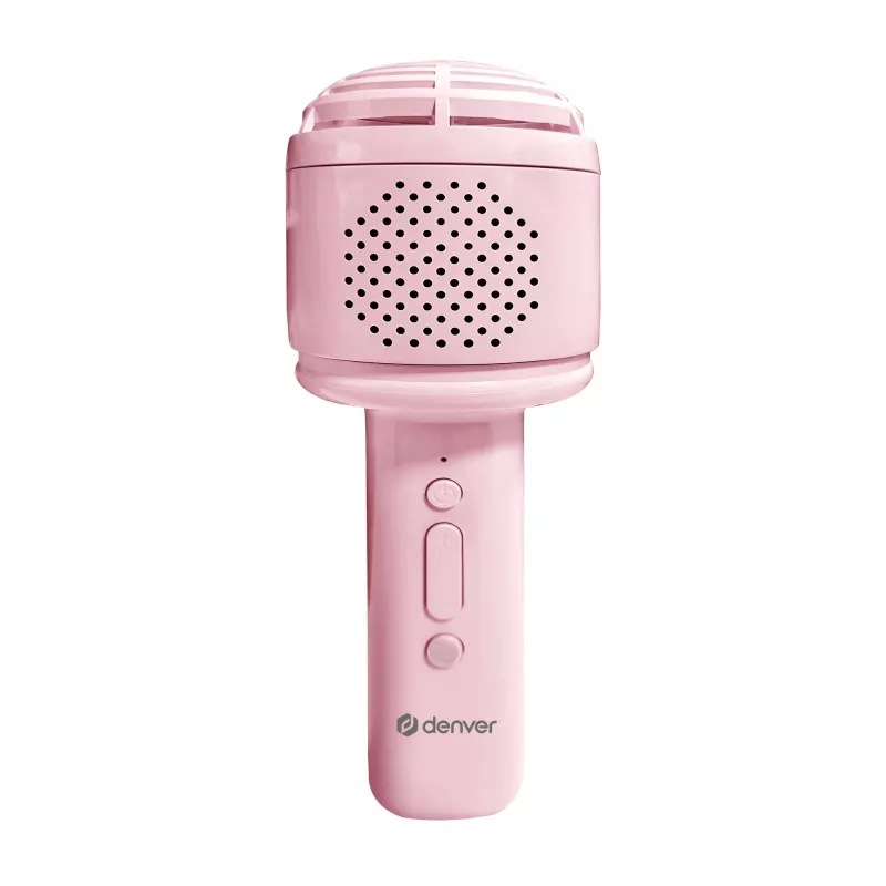 Mikrofonas Denver KMS-30 Rožinis BT garsiakalbio mikrofonas karaoke