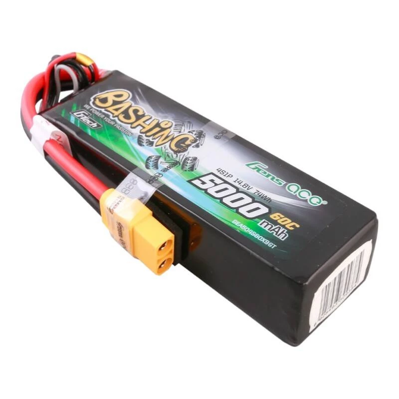 Gens ace G-Tech 5000mAh 14.8V 4S1P 60C Lipo akumuliatorius su XT90 jungtimi