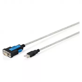 USB 2.0 į RS232 adapterio kabelis DIGITUS DA-70170, FTDI mikroschema, 1,8 m, USB Type-A į DB9