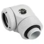 Adapteris 90° G1/4 vyriškas į 14 mm kietą vamzdelį, sukamas – BitsPower BP-DWE90RML14, baltas