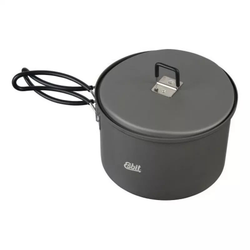 ESBIT PT1600HA stovyklavimo puodas 1,6 l aliuminis, juodas