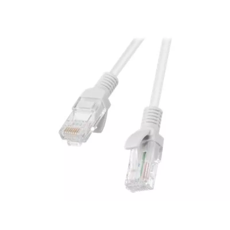 Tinklo kabelis LANBERG PCU5-10CC-0100-S RJ-45 Cat5e U/UTP, 1 m, pilkas