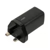 iBOX C-65 Black, universalus GaN 65W įkroviklis su UK kištuku