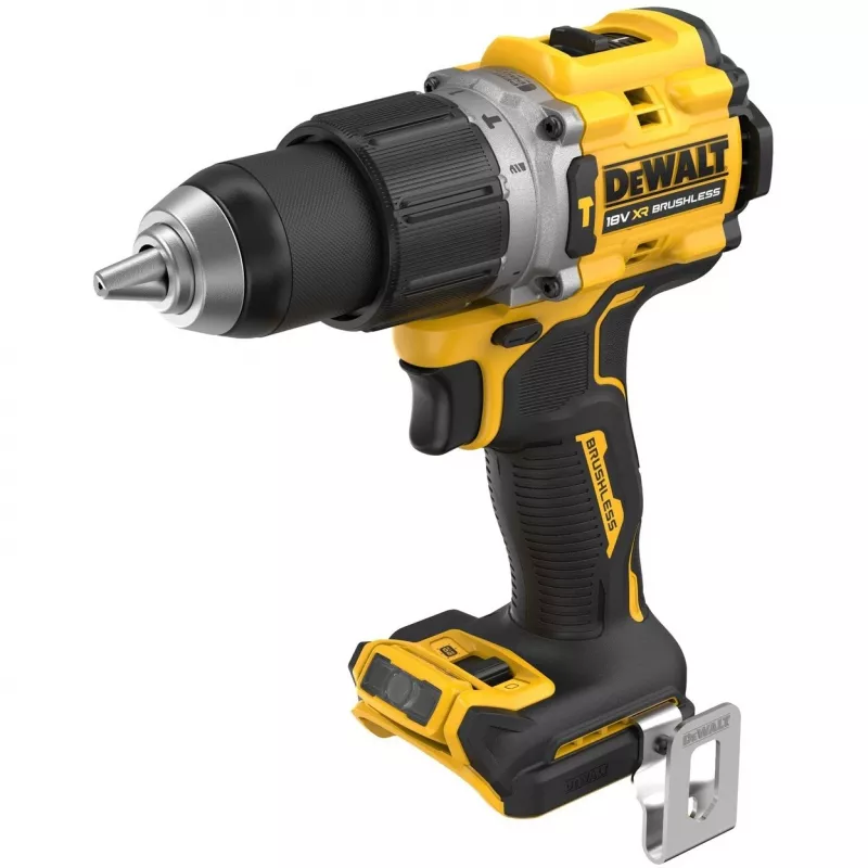 Pistolinis grąžtas DeWALT DCD805NT-XJ — 18 V bešepetėlis, 2000 aps/min, 90 N·m, 13 mm griebtuvas, 1,34 kg