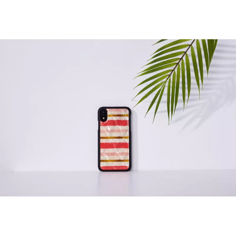 iKins dėklas iPhone XR — trumpas pyrago dizainas, juodas