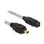 FireWire A/B kabelis DeLOCK 82589 2,0 m pilka Kištukas/Kištukas