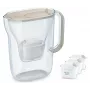 Vandens filtro ąsotis BRITA Style Essential 2,4 L su 3 keičiamaisiais filtrais (smėlio spalvos)