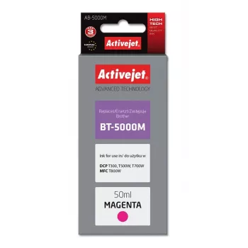 Activejet AB-5000M rašalo buteliukas (pakaitalas Brother BT-5000M; Supreme; 50 ml; purpurinė)
