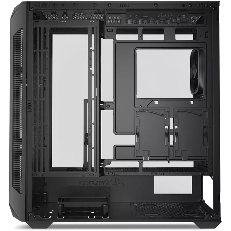 Korpusas PC Sharkoon AK5G RGB Midi Tower Juodas