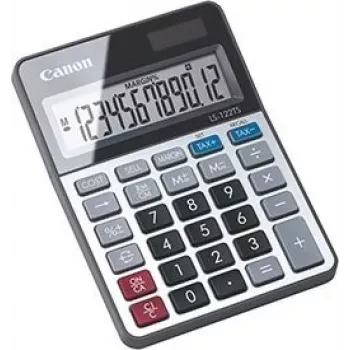 Canon LS-122TS stalinis skaičiuotuvas, 12 skaitmenų LCD, pilka spalva