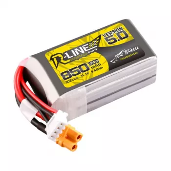 Tattu R-Line 5.0 850 mAh 11.1 V LiPo akumuliatorius FPV lenktynėms