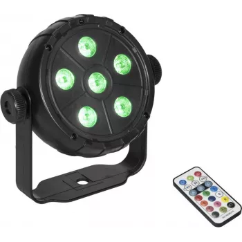 LED prožektorius EUROLITE PK-3 USB TCL 3W RGB – kompaktiškas RGB prožektorius su USB maitinimu